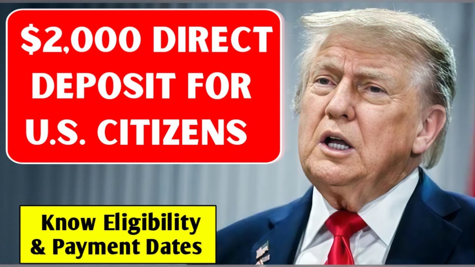 $2,000 Direct Deposit for U.S. Citizens in December 2025 – Know Eligibility and Payment Dates