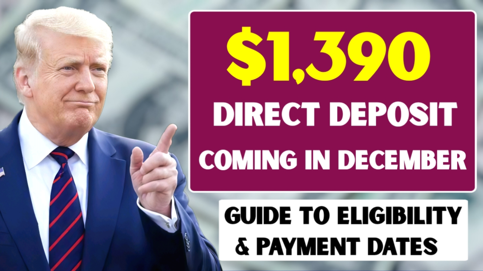 $1,390 IRS Direct Deposit Dec 2025