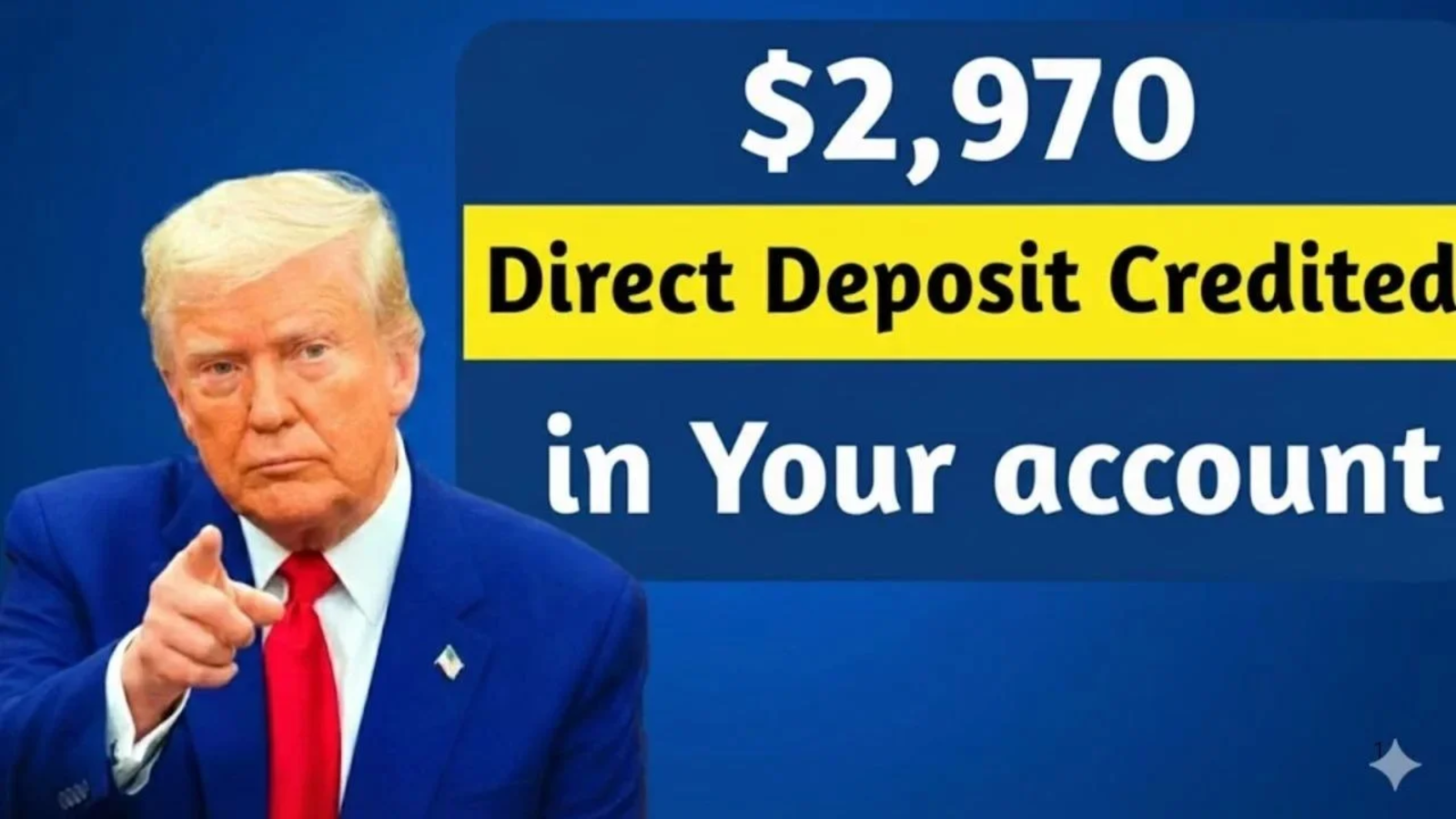 $2,970 Direct Deposit 2025